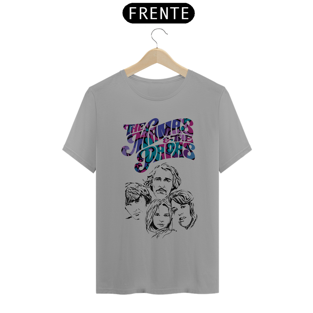 Nome do produto: T-SHIRT THE MAMAS AND THE PAPAS 01 