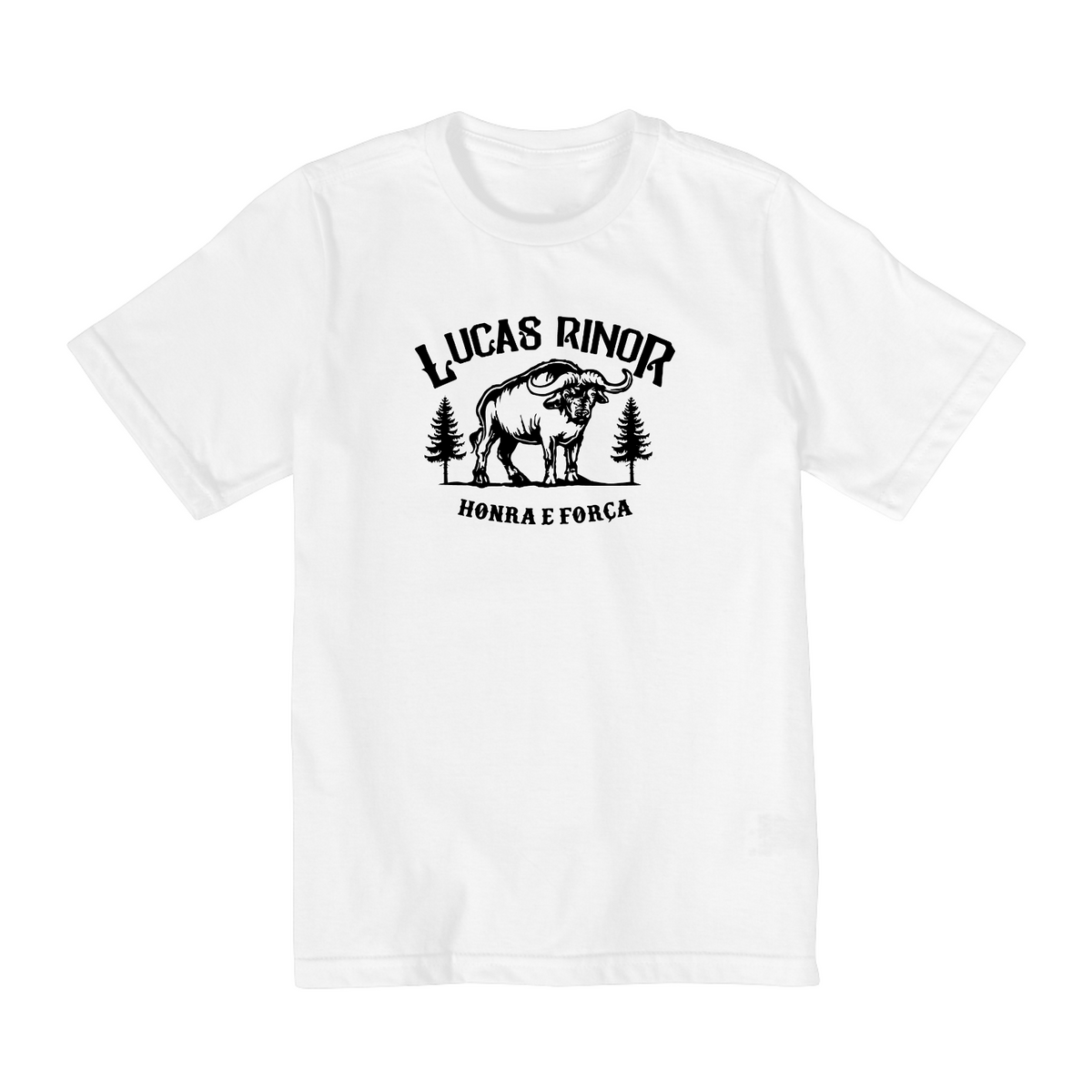 Nome do produto: T-SHIRT INFANTIL  HONRA E FORÇA LUCAS RINOR 10 A 14