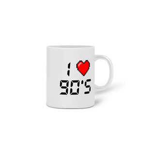 Nome do produtoCANECA I LOVE 90 - O SOM DO K7