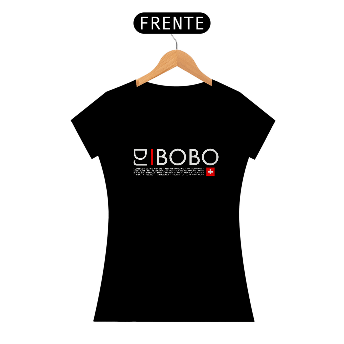 Nome do produto: TSHIRT FEMININA DJ BOBO