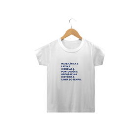 Camisa Infantil Matérias Foundations Algodão