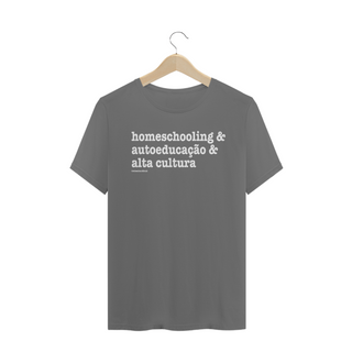 Camisa Masculina Estonada - homeschooling & autoeducação & alta cultura 