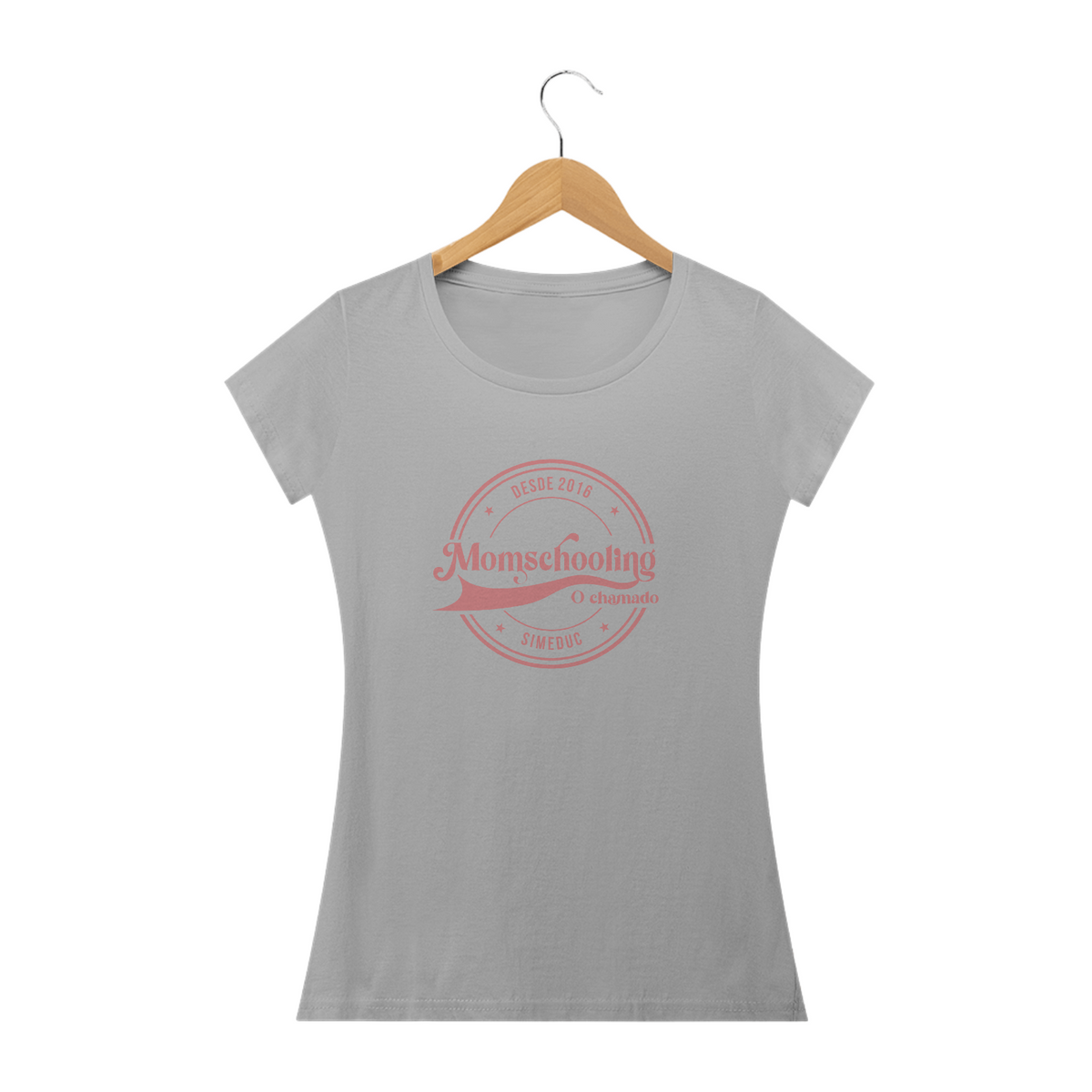 Nome do produtoCamisa Femina Algodão - Momschooling o Chamado