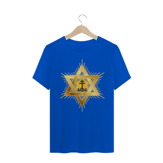 Nome do produtoCamiseta Masculina Estrela e Santo Cruzeiro