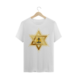 Nome do produtoCamiseta Masculina Estrela e Santo Cruzeiro