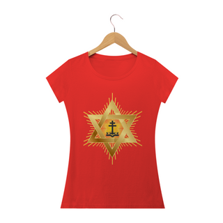 Nome do produtoCamiseta Feminina Estrela e Santo Cruzeiro