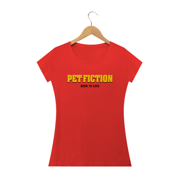 PET FICTION LOGO RED - BABY LOOK