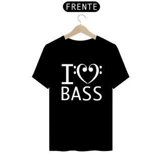 I Love Bass (preta / cores escuras)