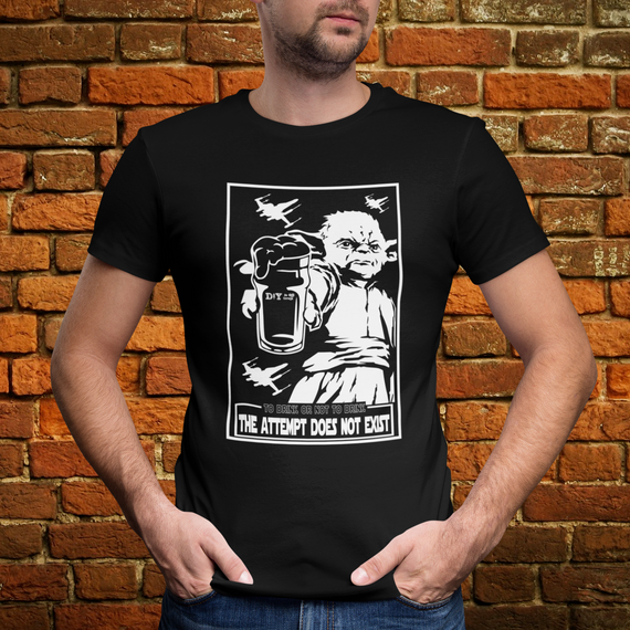 Camisa Yoda Beer Black Quality