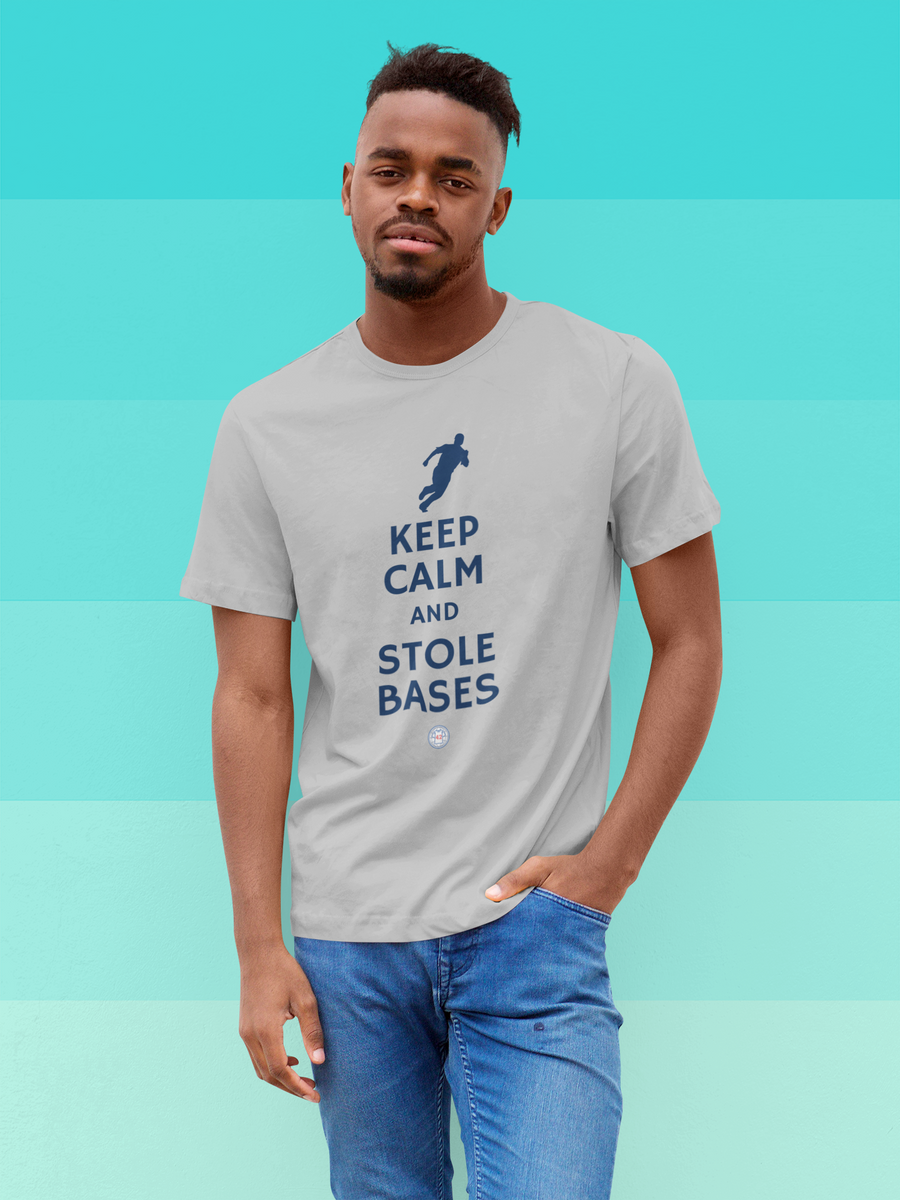 Nome do produto: Camiseta Keep Calm and Stole Bases