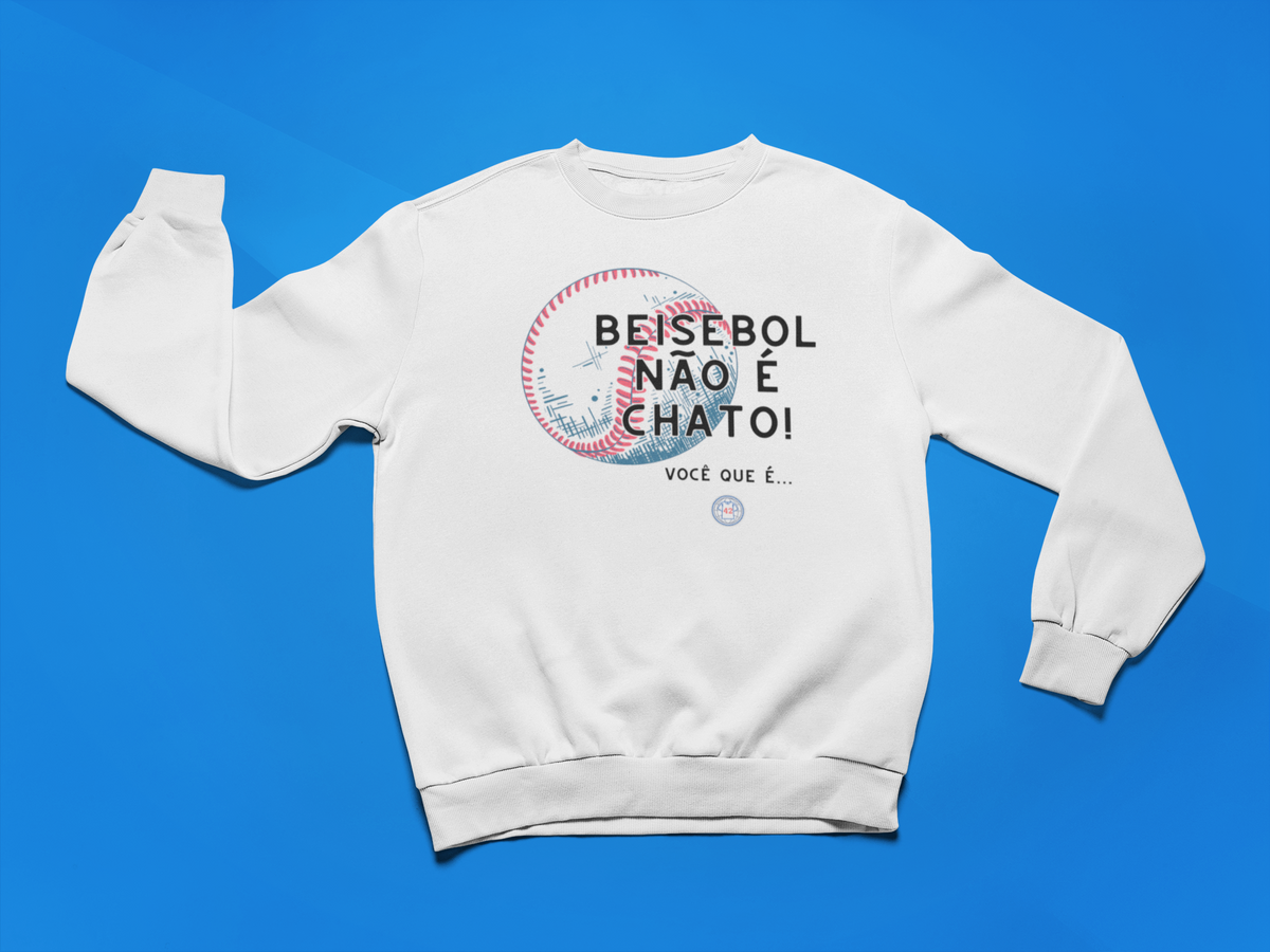 Nome do produto: Moletom Fechado Beisebol não é Chato!
