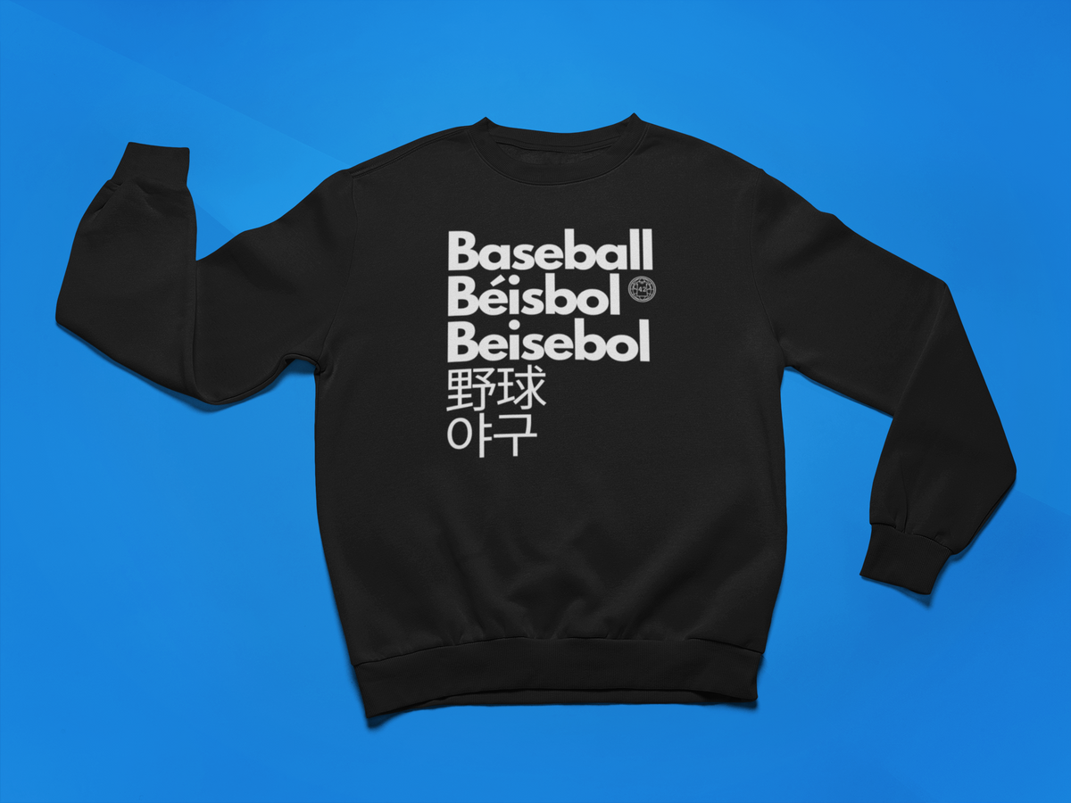 Nome do produto: Moletom Fechado Baseball Idiomas