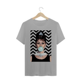 Camiseta Audrey Hepburn Bubblegum