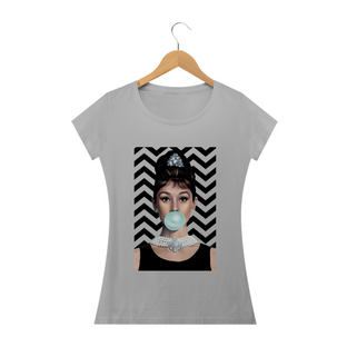 Nome do produtoCamiseta Audrey Hepburn Bubblegum #bylok