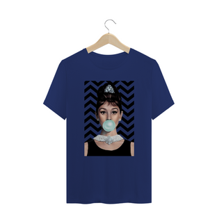 Nome do produtoCamiseta Audrey Hepburn Bubblegum #plusize