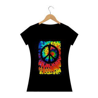 Camiseta Hippie Tie Dye Simbolo da Paz