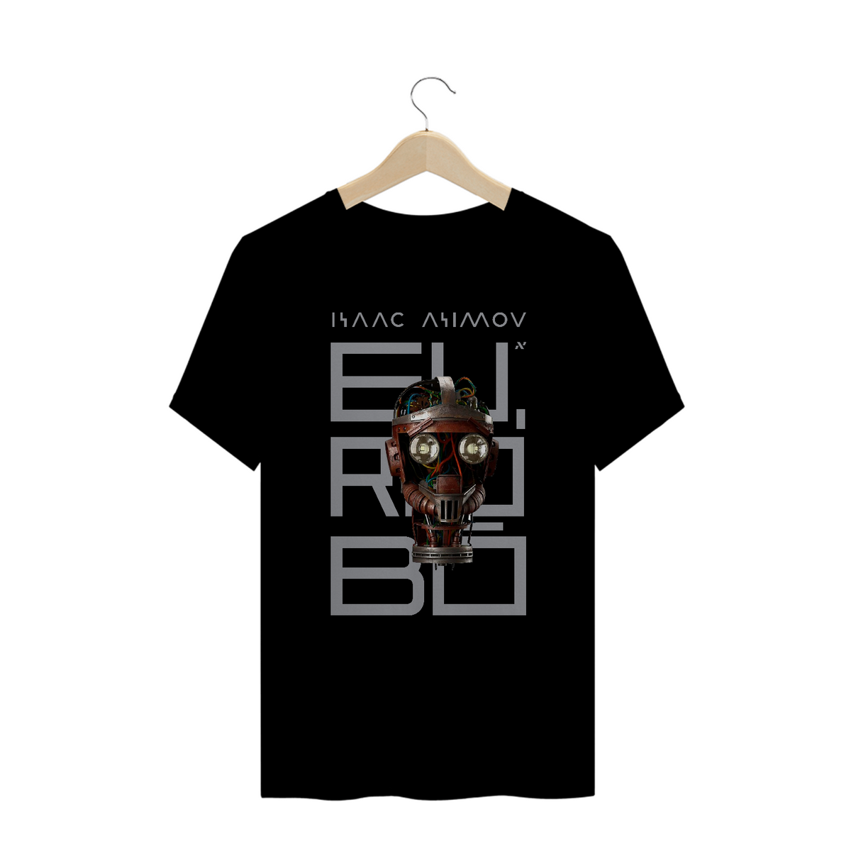 Nome do produto: Camiseta Eu Robô - Isaac Asimov #plusize