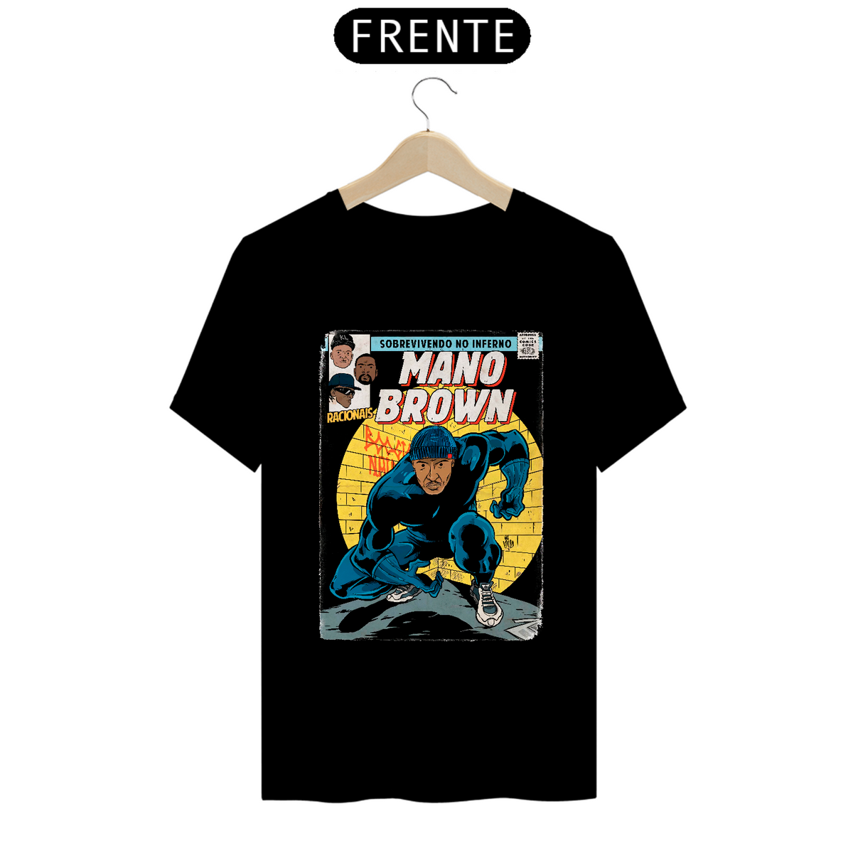 Nome do produto: Camiseta Quadrinhos MCs -Mano Brown