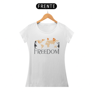 Nome do produtoCamiseta Fem CryptoShirts 05 - Freedom