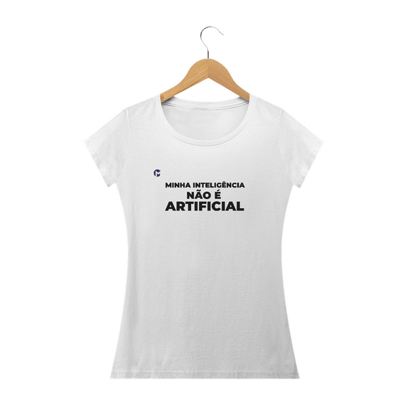 Camiseta Fem Int não artificial - ML Branca