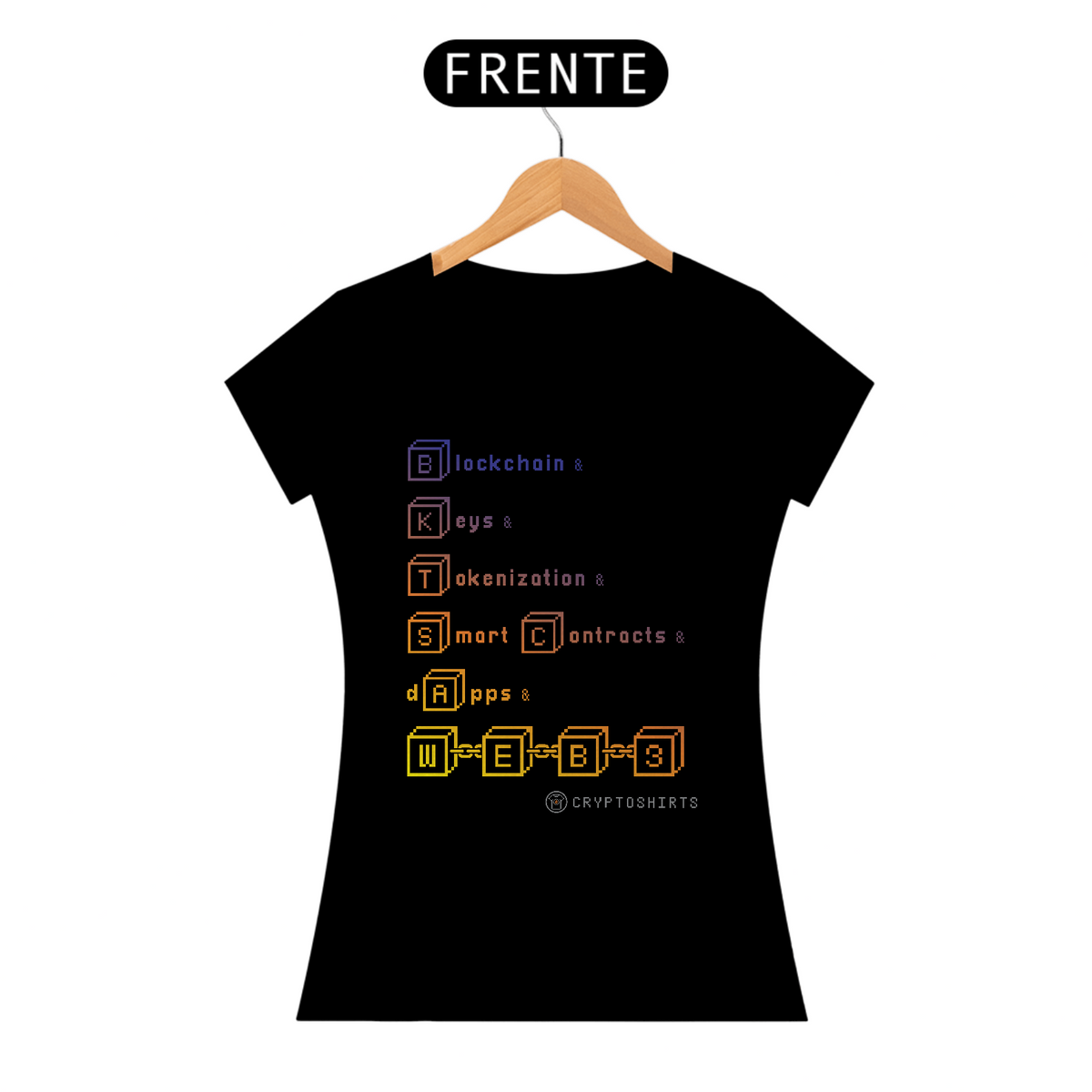 Nome do produto: Camiseta Fem CryptoShirts 13 - & Web 3