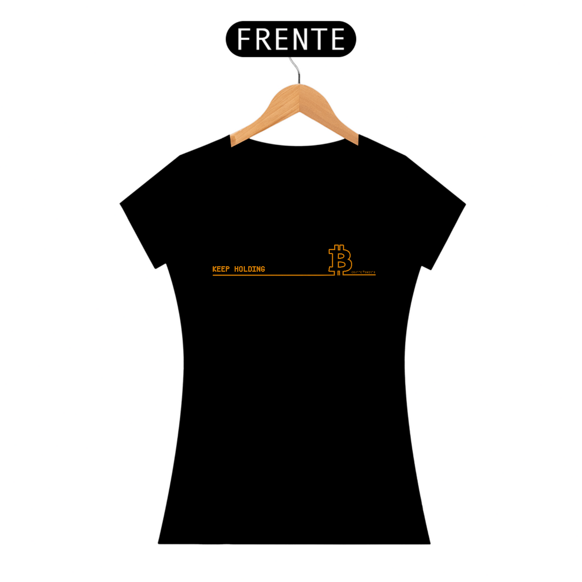 Nome do produto: Camiseta Fem CryptoShirts 08 - Keep Holding