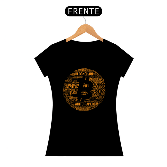 Camiseta Fem CryptoShirts 20 - Bitcoin Clound