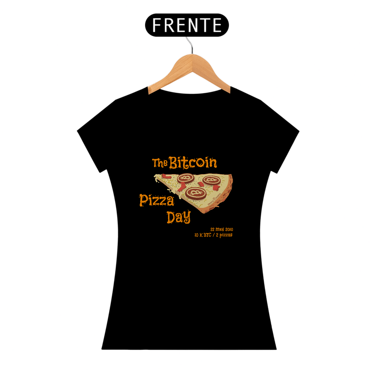 Nome do produto: Camiseta Fem CryptoShirts 24 - Pizza Day