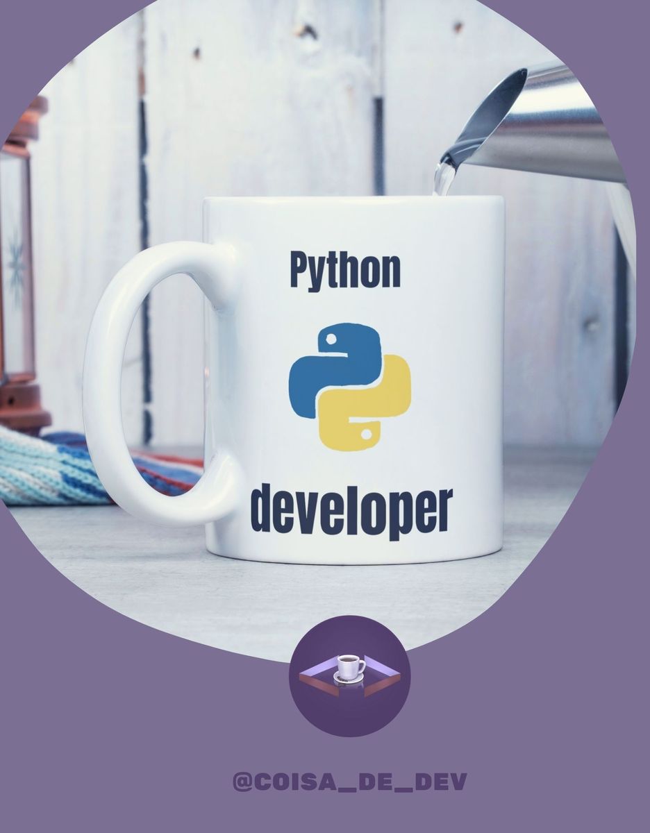 Nome do produto: Caneca Python developer