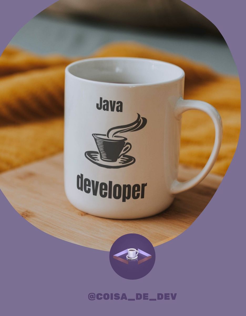 Nome do produto: Caneca Java developer