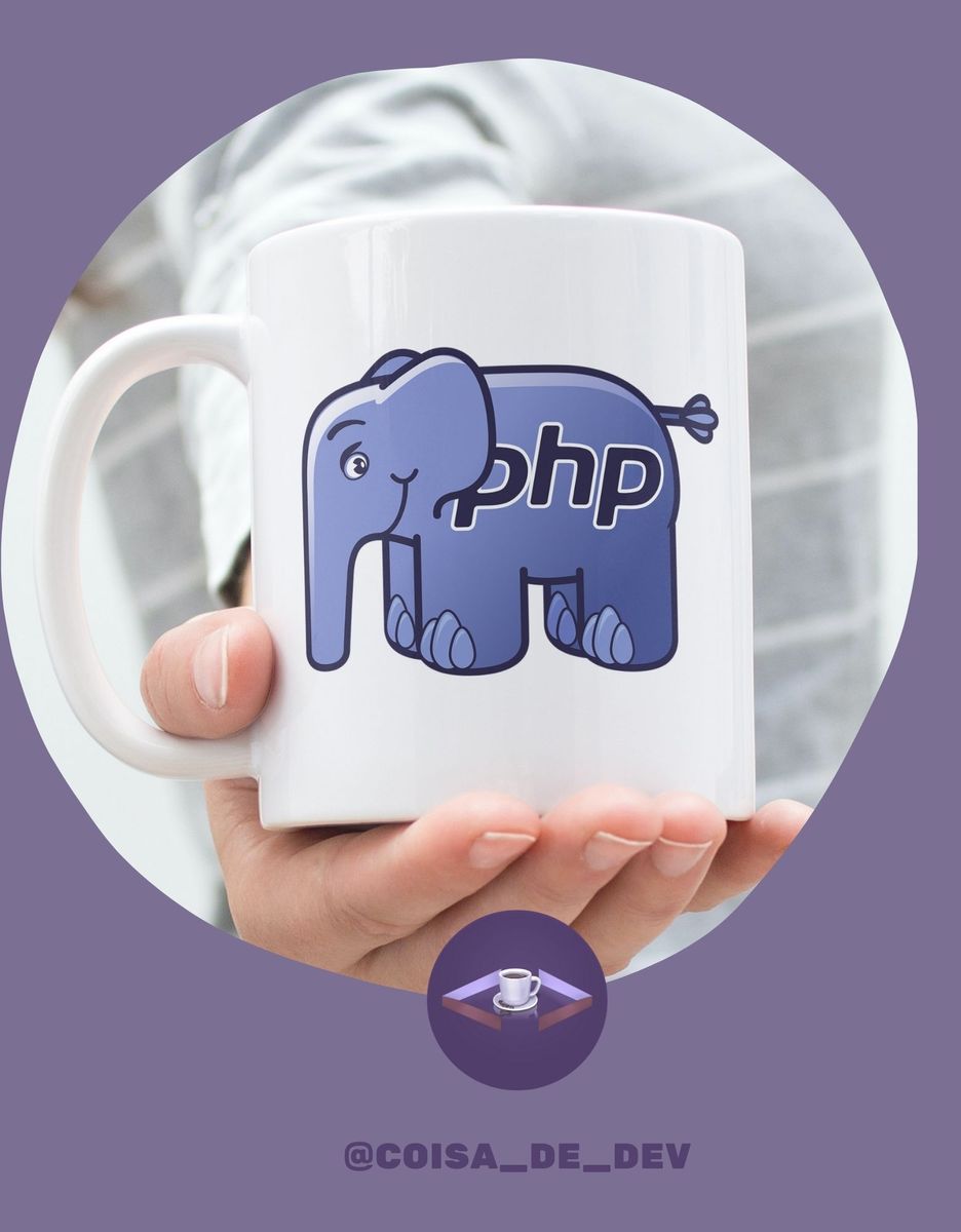 Nome do produto: Caneca PHP