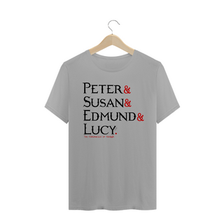 Camiseta Peter, Susan, Edmund and Lucy - cores claras [As Crônicas de Nárnia]