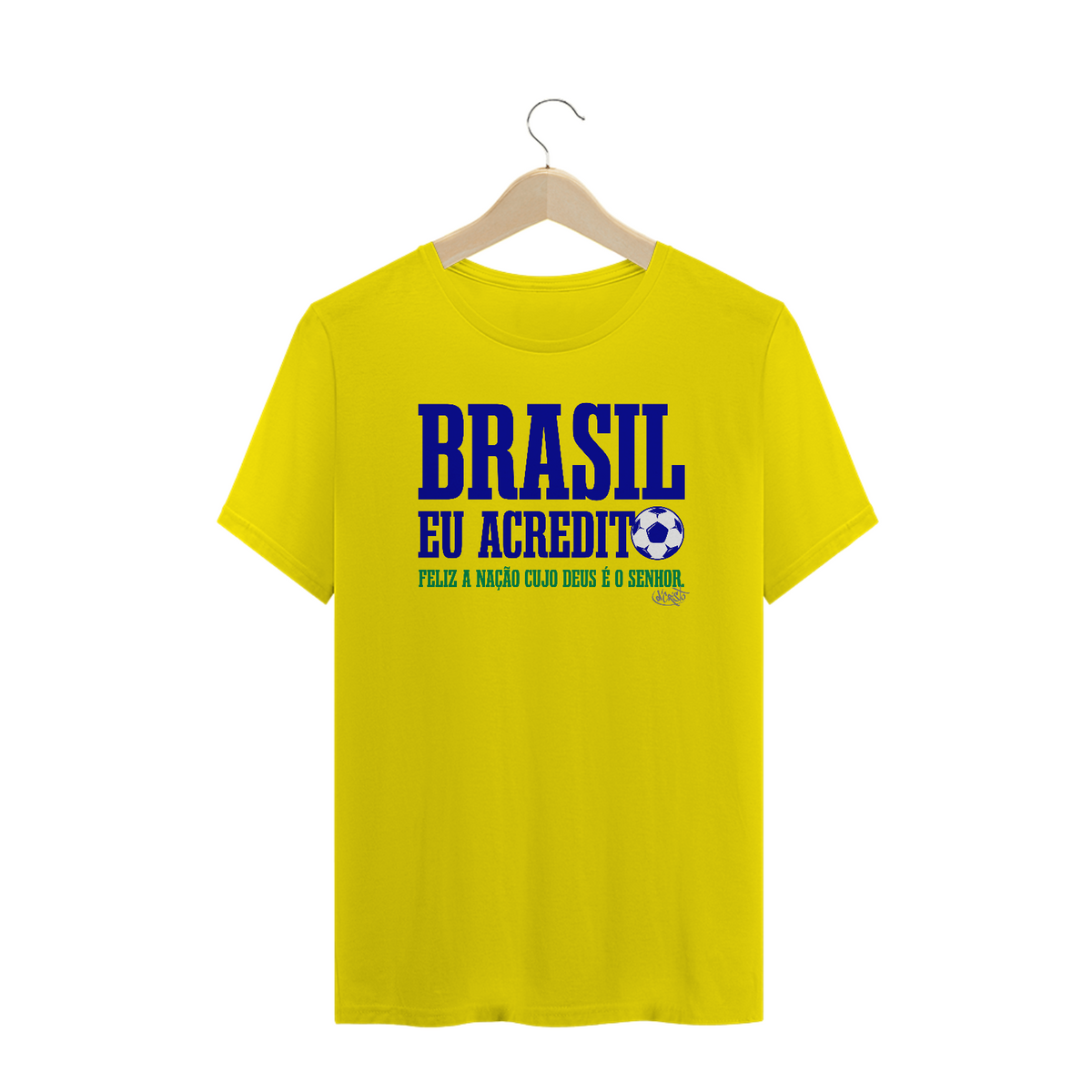 Nome do produto: Camiseta Brasil Eu Acredito