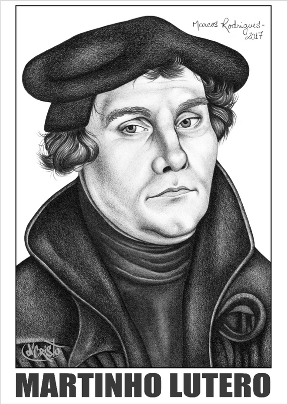 Desenho Martinho Lutero 