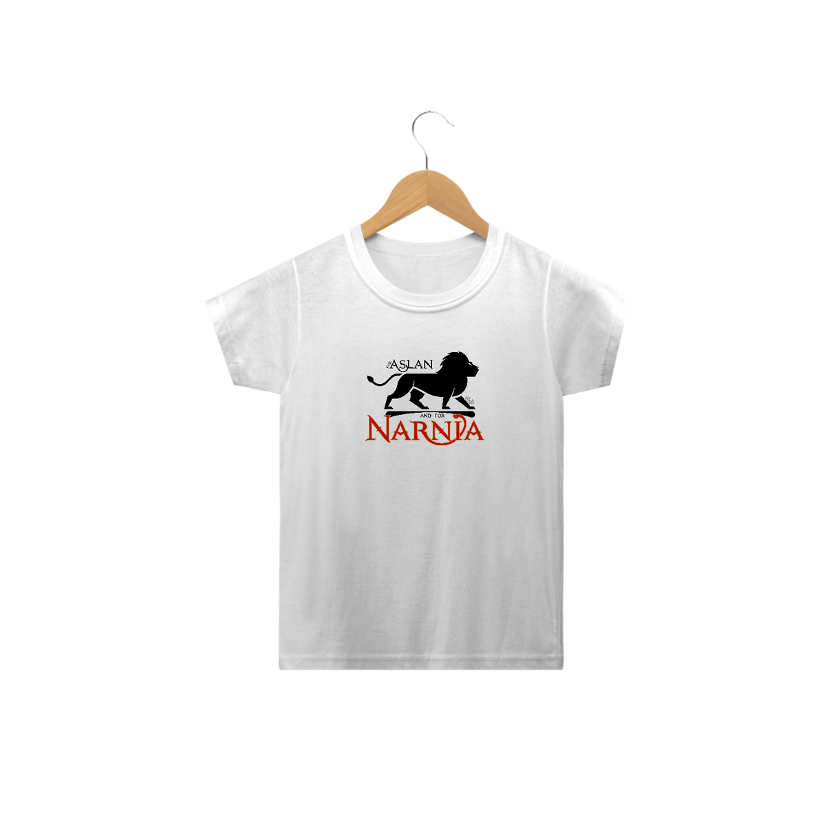 Nome do produto: Camiseta Infantil For Aslan - cores claras [As Crônicas de Nárnia].