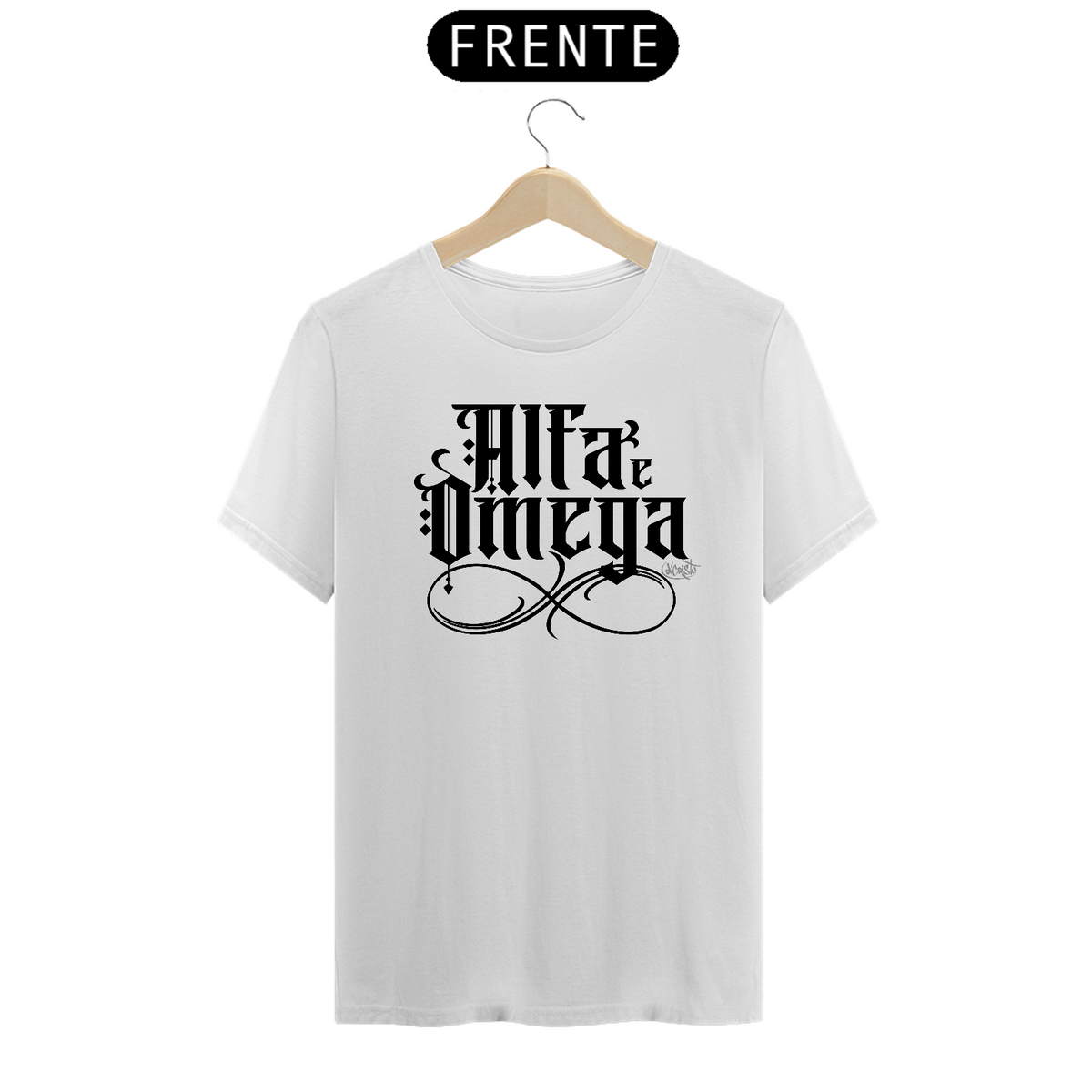 Nome do produto: Camiseta Alfa e Omega (cores claras)