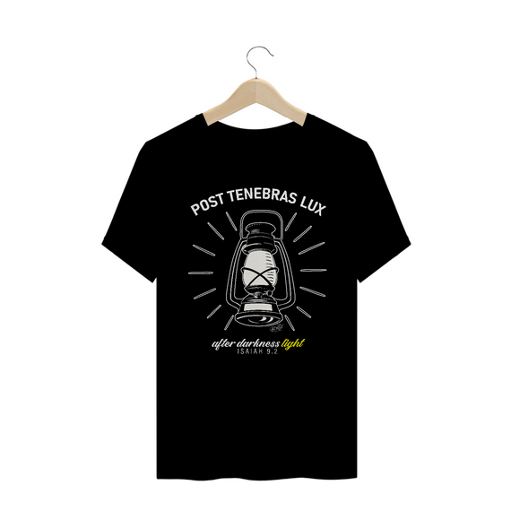 Camiseta Post Tenebras Lux (cores escuras)