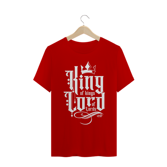 Camiseta Rei e Senhor (cores escuras)