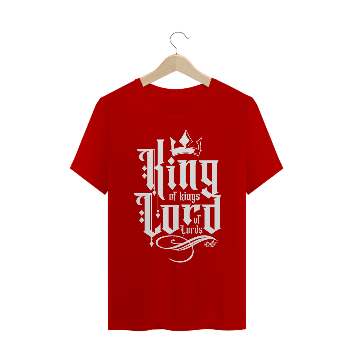 Nome do produto: Camiseta Rei e Senhor (cores escuras)