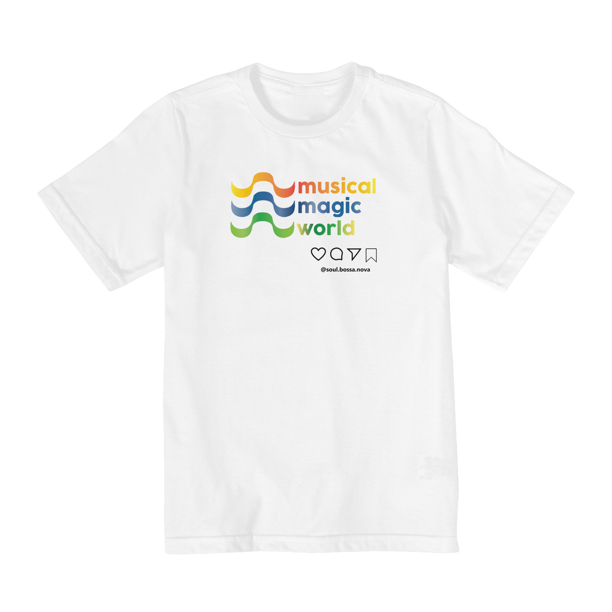 Nome do produto: Camiseta Musical Magic World - Infantil (10 a 14 anos)