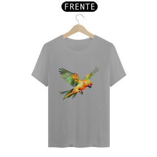 Nome do produtoT-Shirt Papagaio Voando em Aquarela