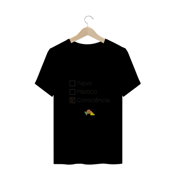Camiseta Papel Plástico Consciência