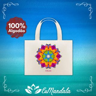 Eco Bag Mandala Bela Colorida Hexagonal [EuMandala by Will Markz]