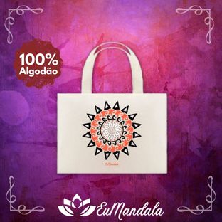 Nome do produtoEco Bag Mandala Ilustrada Roda [EuMandala by Will Markz]