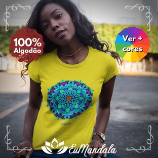 Nome do produtoBabylook Mandala Maravilhosa Hindu Budista Octogonal Azul [EuMandala by Will Markz]