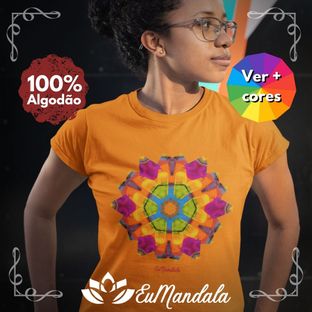 Nome do produtoBabylook Mandala Bela Colorida Hexagonal [EuMandala by Will Markz]