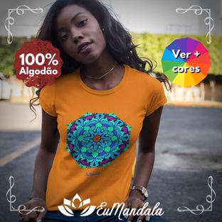 Nome do produtoBabylook Mandala Maravilhosa Hindu Budista Octogonal Azul [EuMandala by Will Markz]