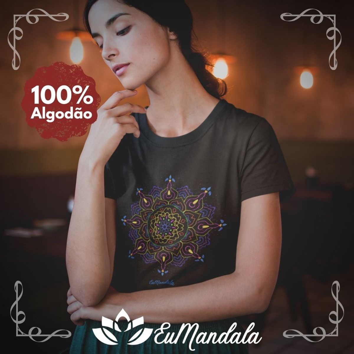 Nome do produtoBabylook Mandala Ilustrada Perfection [EuMandala by Will Markz]