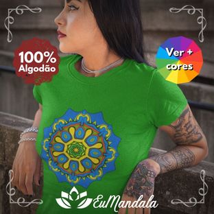 Nome do produtoBabylook Mandala Bela Hindu Budista Colorida [EuMandala by Will Markz]