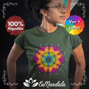 Nome do produtoBabylook Mandala Bela Colorida Hexagonal [EuMandala by Will Markz]